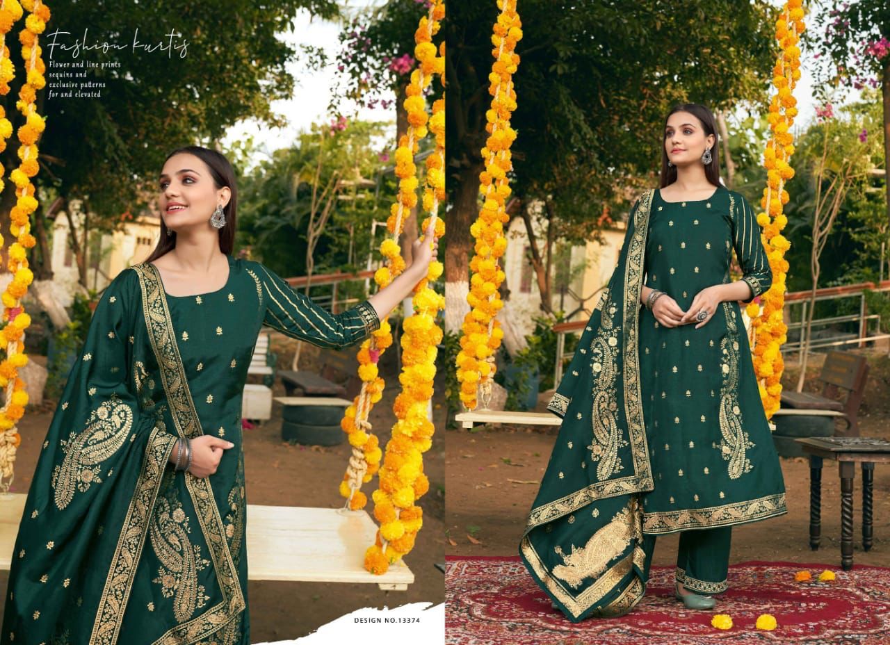 Kalaroop Laavanya Heavy New Designer Exclusive Wear Kurti Pant With Dupatta Collection
